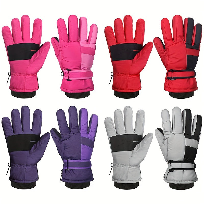 Kids Winter Snow Gloves Waterproof Windproof Ski Gloves for Boys and Girls