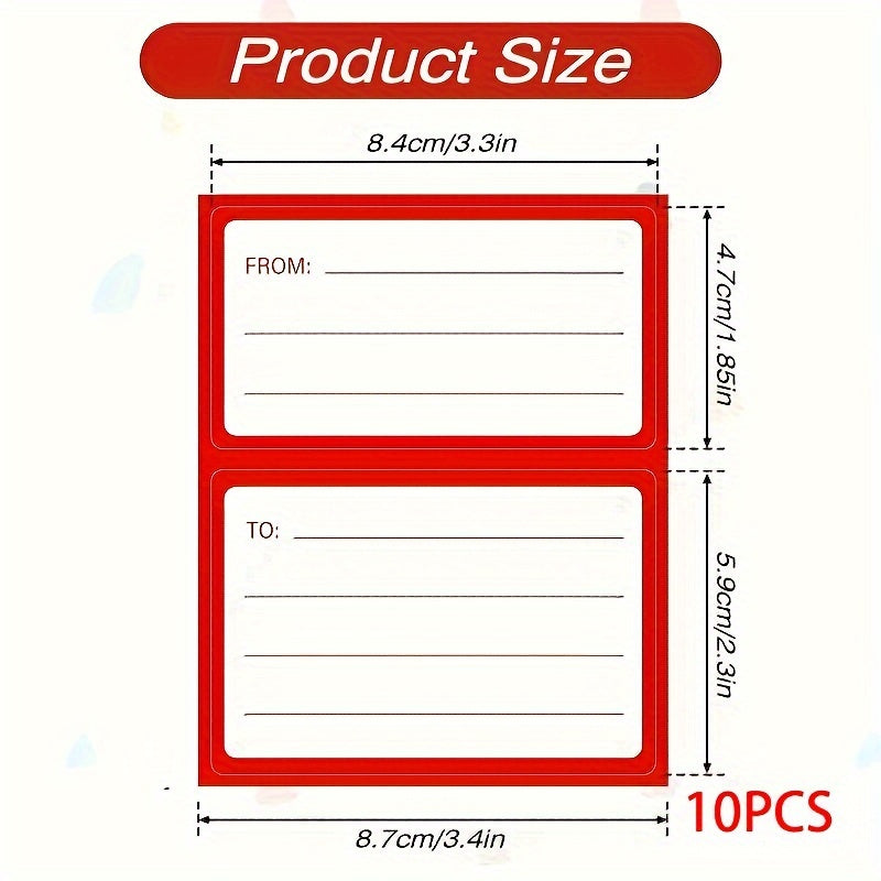 Self Adhesive Mailing Tags - 120 Sheets Blank Address Tags