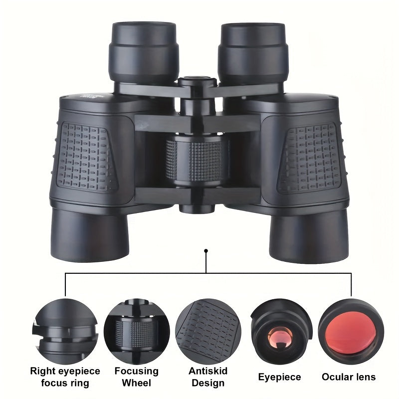 80x80 Binoculars HD Prism Glass Lens For Bird Watching Sports Concerts