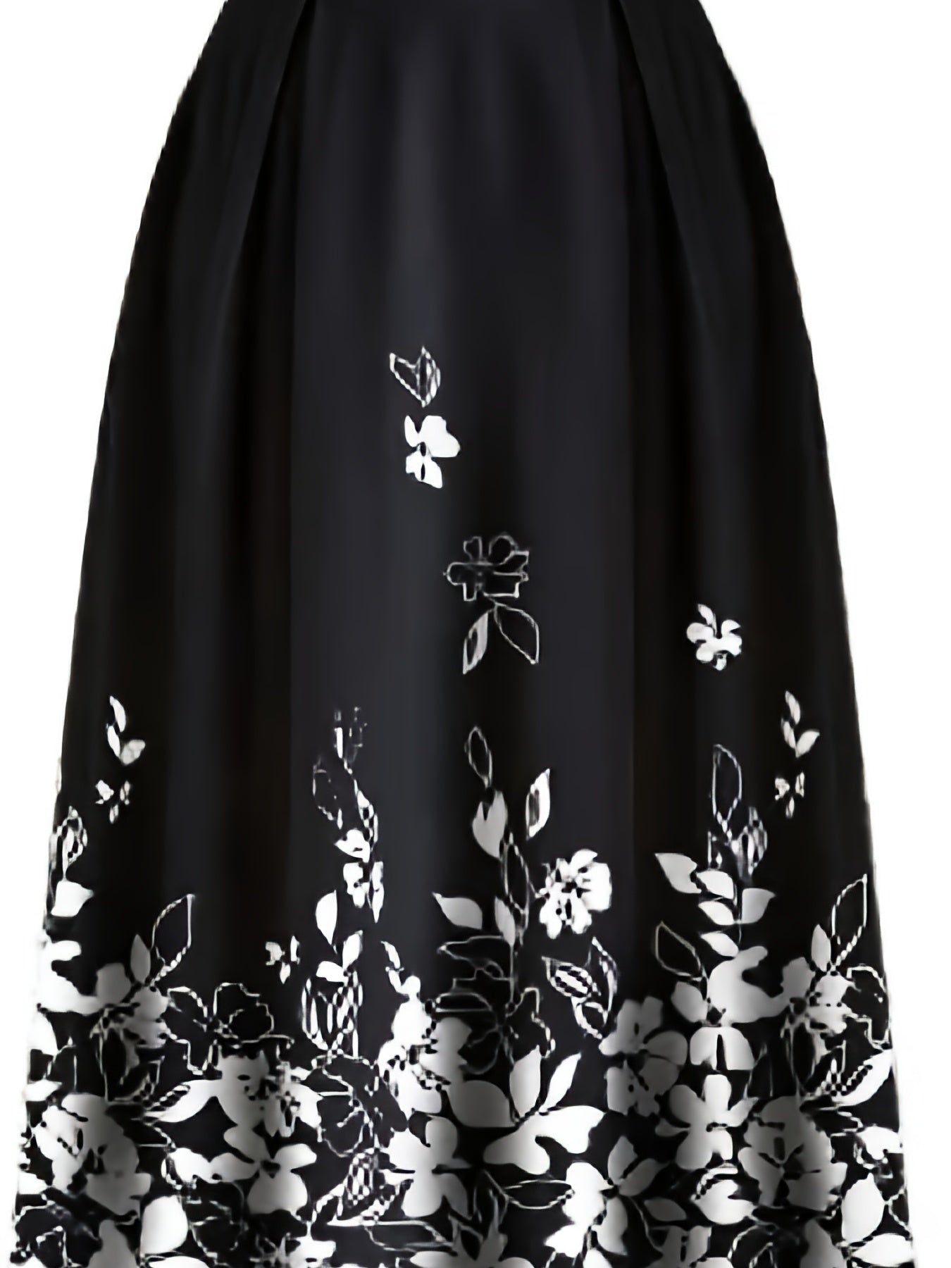  Floral Print Long Sleeve V Neck Top & Skirt 2 Piece Set