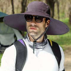Men's Large Brim Bucket Hat Sun Protection Outdoor Activities
