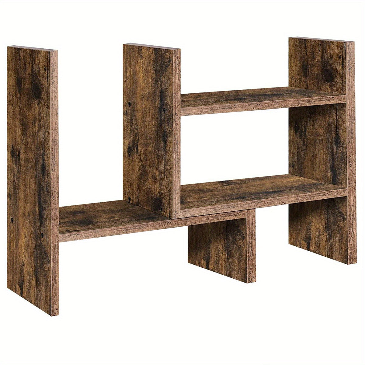 Wooden Office Storage Rack Desktop Organizer Display Shelf
