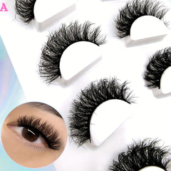 4 Pairs Thick & Curling Faux Mink False Eyelashes