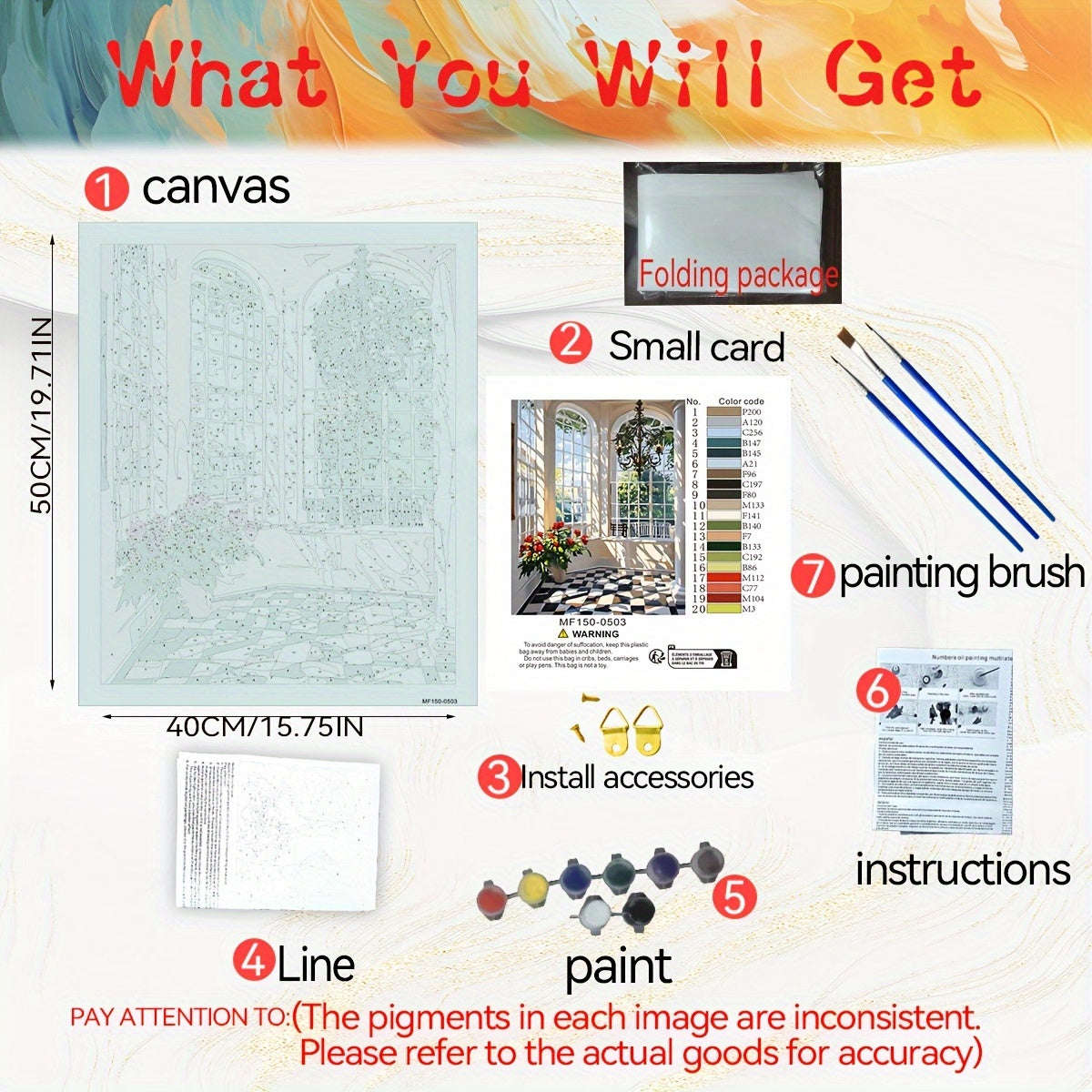 DIY Paint by Numbers Kit Create Your Own Window Niche Ideal Gift Crafts