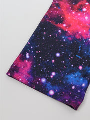 Toddler Girls Tie Dye Starry Sky Biker Shorts