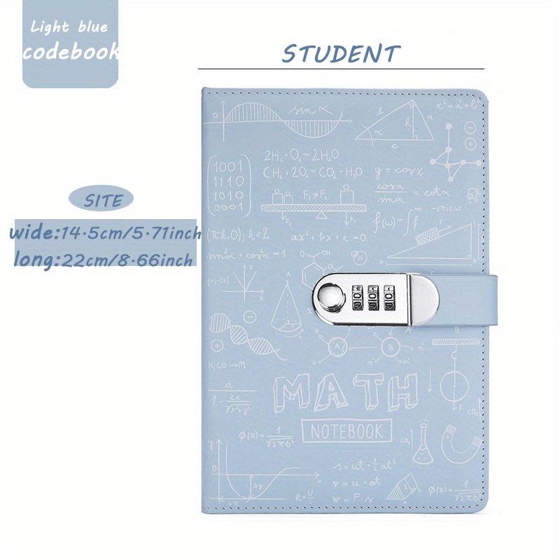 A5 Work Diary PU Leather Password Lock Notebook