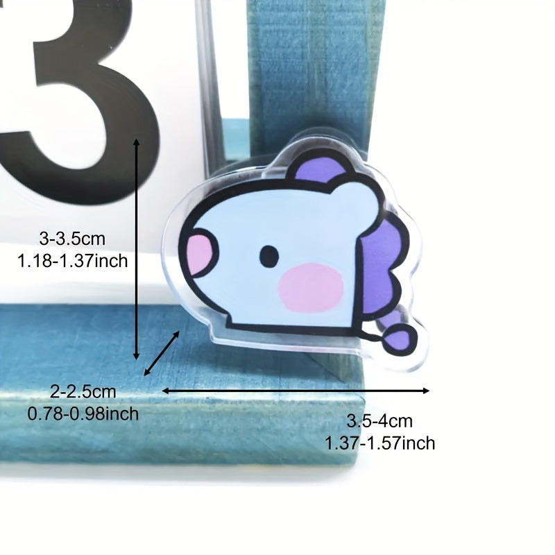 Cartoon Animal Double Layer Clip for Notebook Tickets