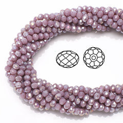 3x4mm 120pcs Flat Crystal Beads Jewelry Glass Loose Beads Tassel Accessories