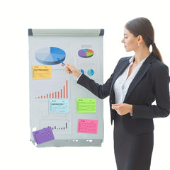 9pcs Colored Sticky Notes Notepad Memo Pad Office Student Supplies
