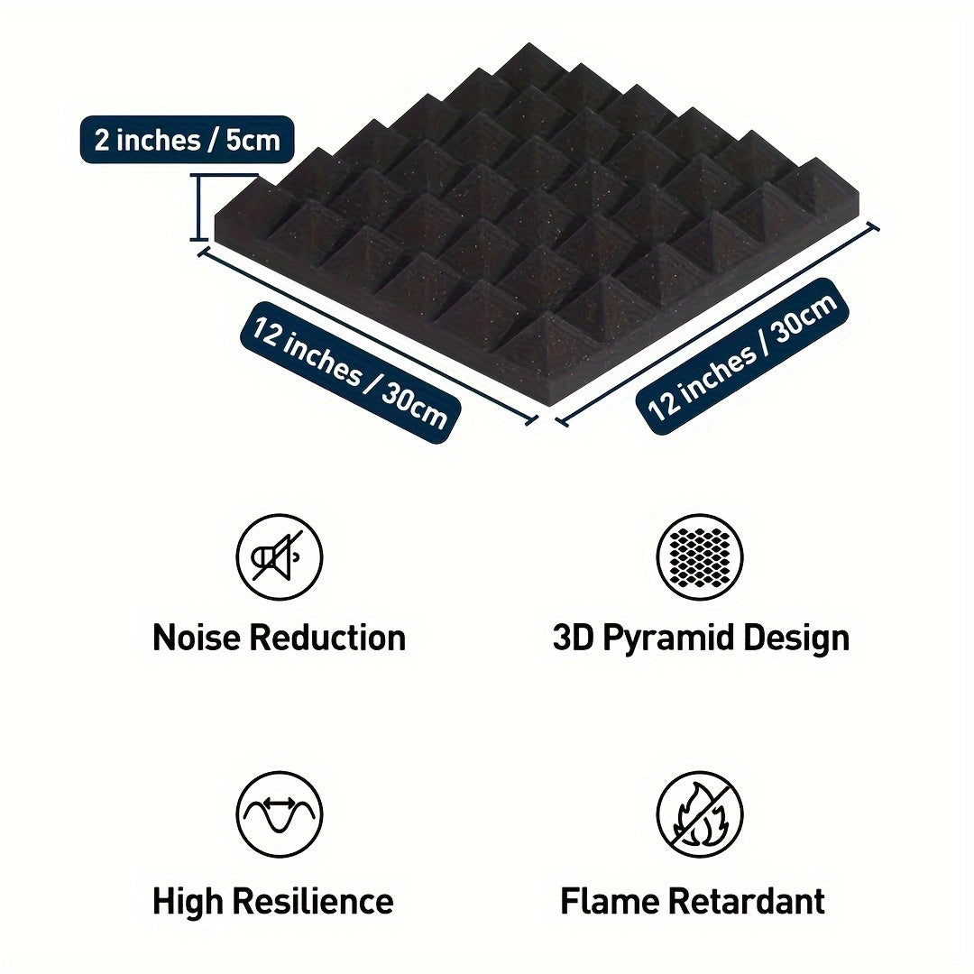 High Density Pyramid Sound Absorbing Cotton 36pcs