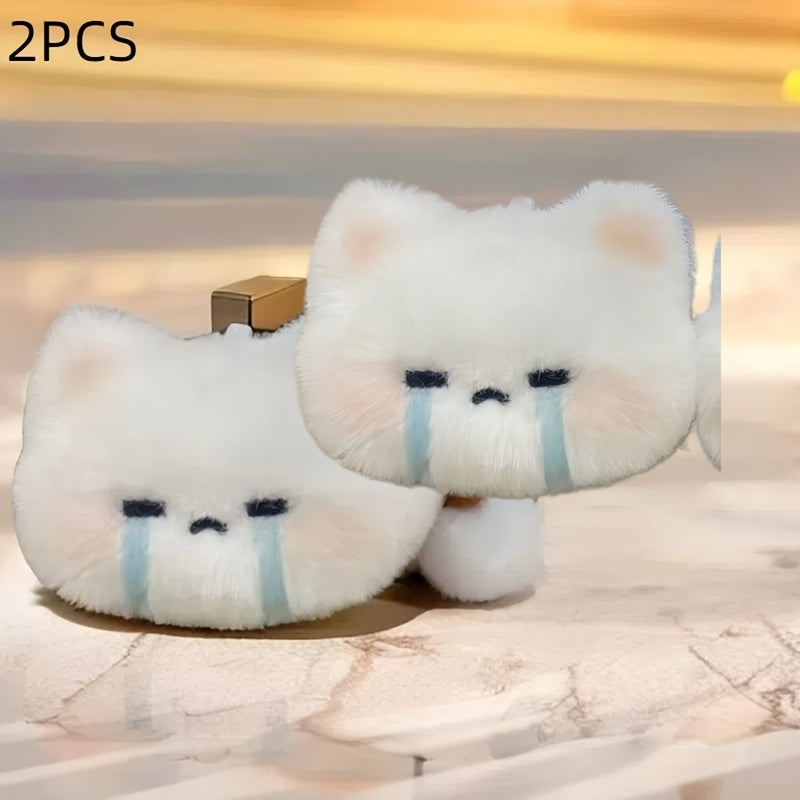 Cute Rabbit Plush Keychains with Sound - Stylish Backpack Accessory
