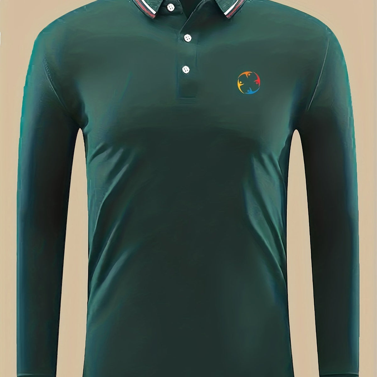 Symbol Print Men's Lightweight Polo Shirt