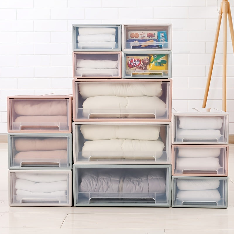 5L Stackable Clear Plastic Storage Box Perfect for Organizing