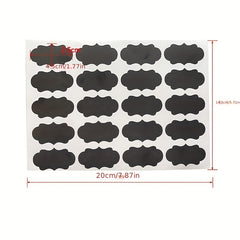 100pcs Waterproof Chalkboard Spice Jar Labels Blackboard Marker Pen Stickers
