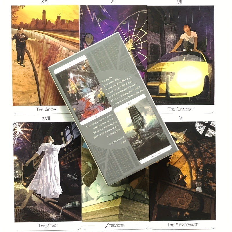 Urban Tarot Card Oracle Deck with QRCode Guidebook