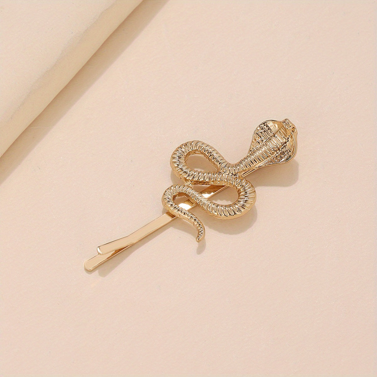 Snake Charm Metal Hair Pin Y2K Punk Bobby Pin