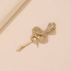 Snake Charm Metal Hair Pin Y2K Punk Bobby Pin