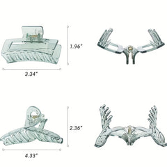 4pcs Women's Hair Claw Accessory Ponytail Clip