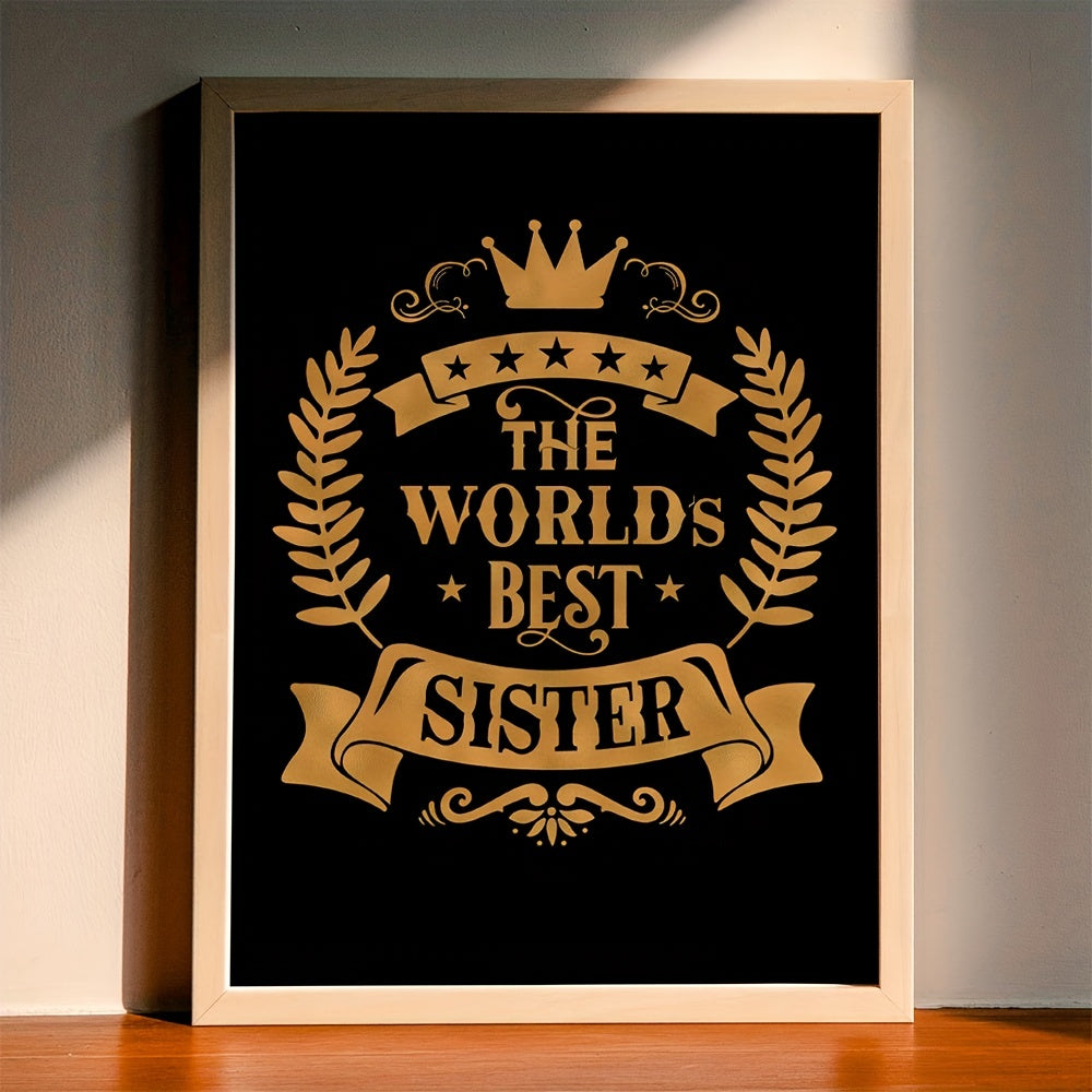 Modern Art World's Sister Wall Sticker for Kids Room Decor