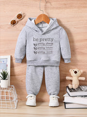 Toddler Baby Trousers Long Sleeve Sweatshirt Set For Fall Winter Creative Print