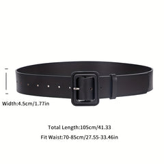 Classic Solid Wide Belt for Women