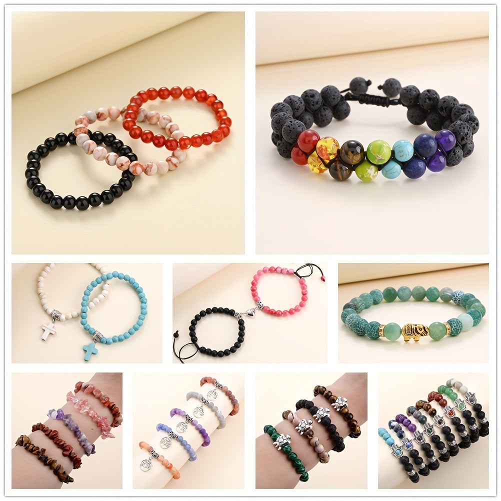 Aquamarines Stone Beads Round Loose Spacer Beads Jewelry Making DIY 6 8 10mm