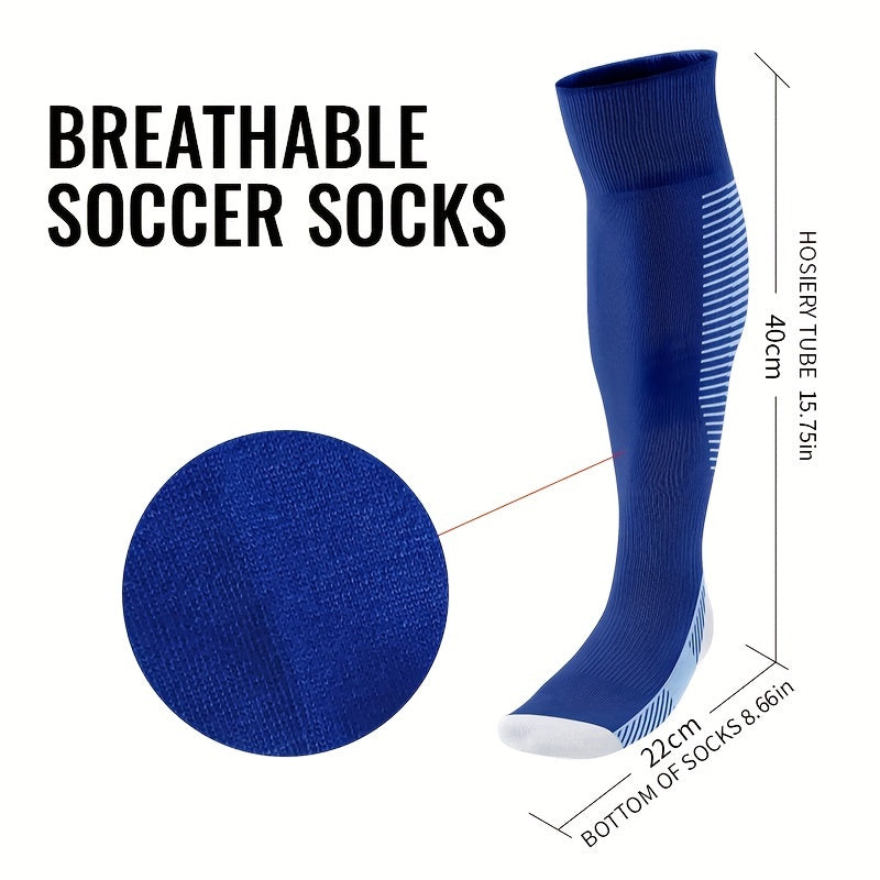 Men's Knee High Soccer Socks Compression Anti-slip Sports Socks