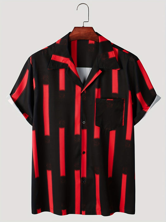 Men's Hawaiian Shirt Casual Button Up Short Sleeve for Summer Vacation