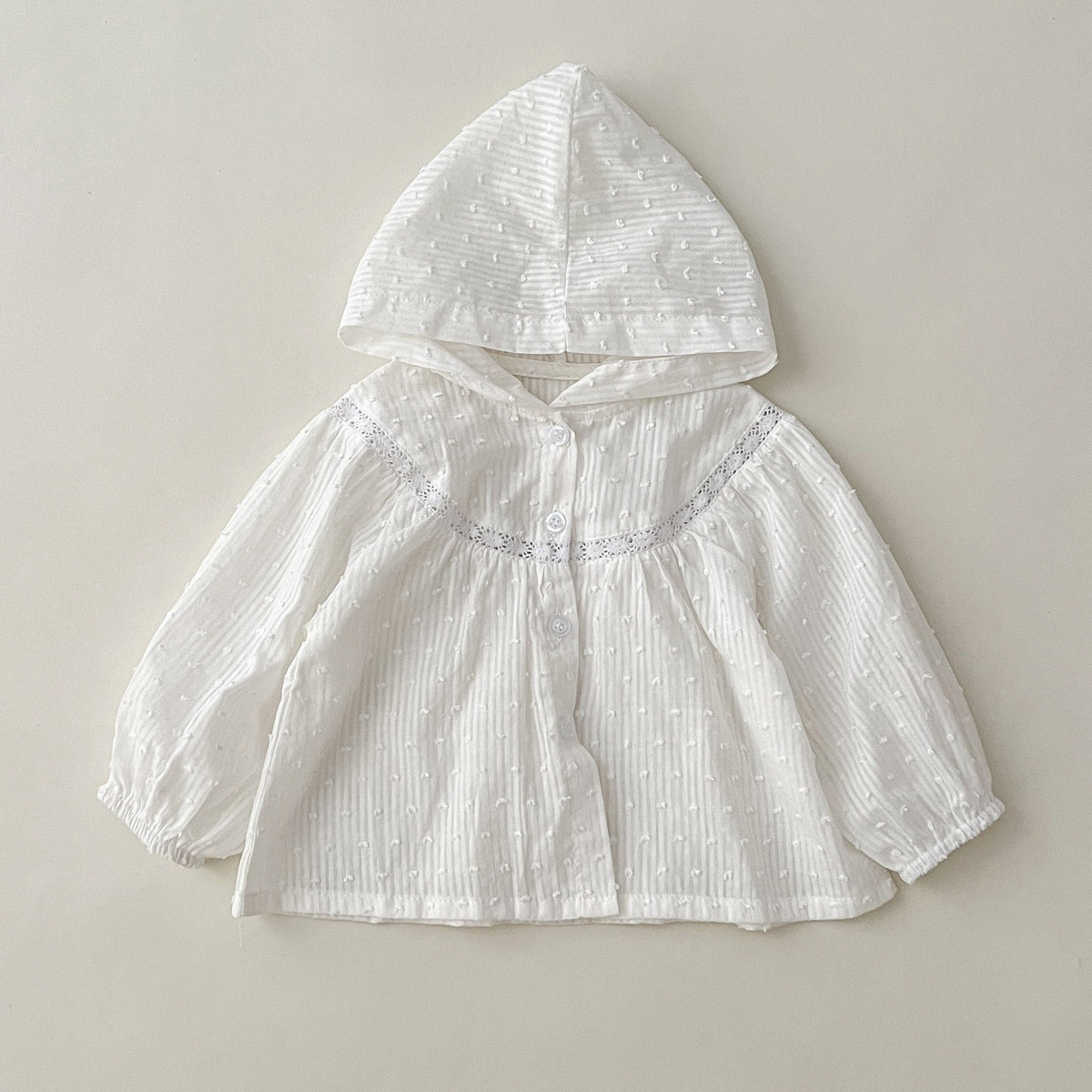 Summer Baby Girl Hooded Cardigan Top Thin Comfy Casual Sunsuit