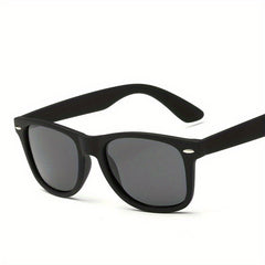 Square Frame Sunglasses Rivet Decor Glasses UV400