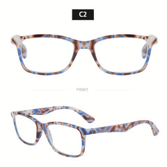 Square Tortoiseshell Reading Glasses Retro Readers HD Presbyopic Glasses