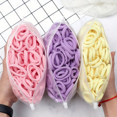 50pcs Solid Hairbands Elastic Hairbands Hair Accessories Bulk Hair Ties