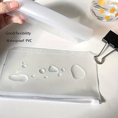 30pcs A6 Binder Pocket 6 Holes Budget Envelopes Clear Zipper Ring Bag
