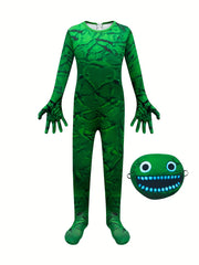Kid's Halloween Cosplay Jumpsuit With Mask Character Dress Costume