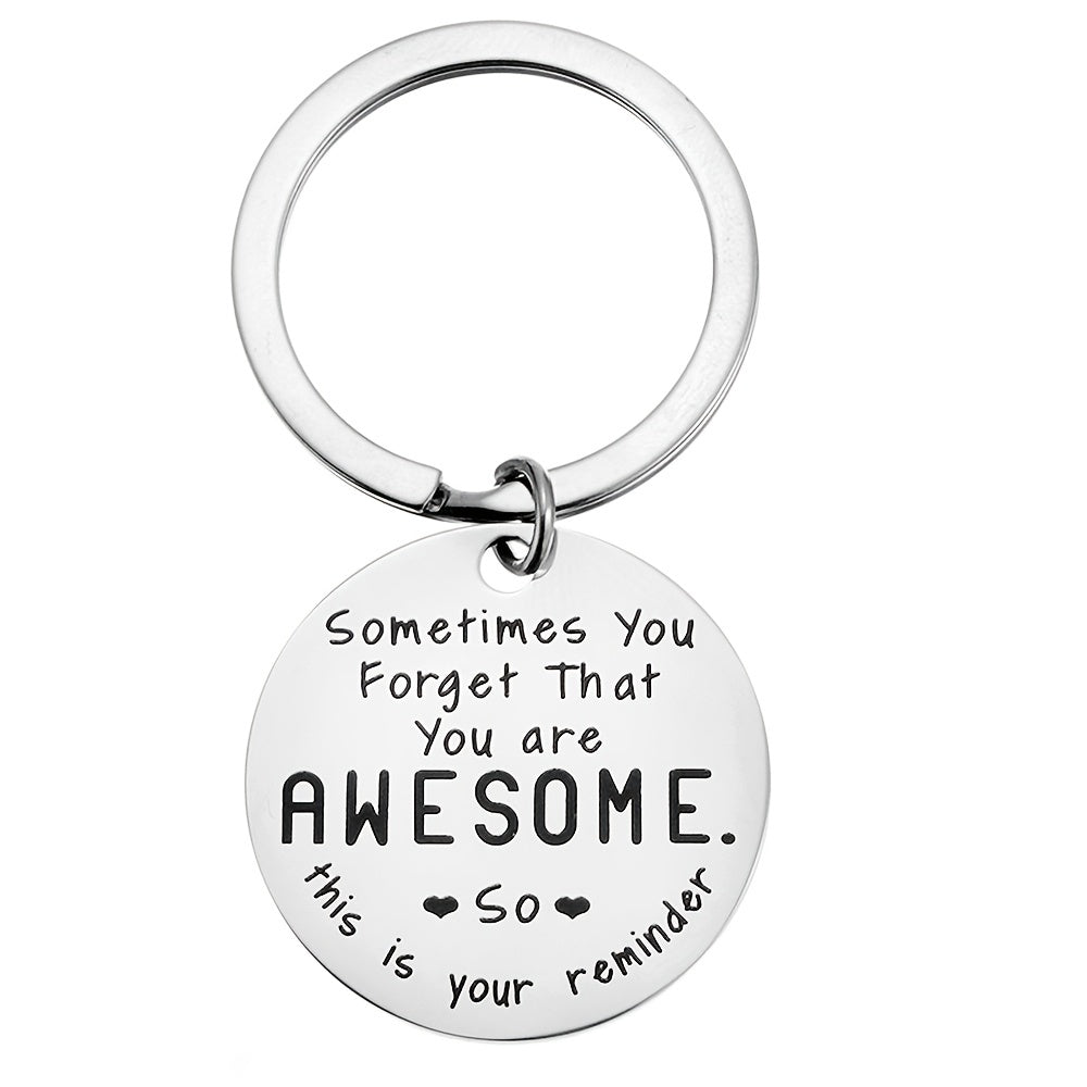 Stainless Steel Key Chain You're Awesome Gift
