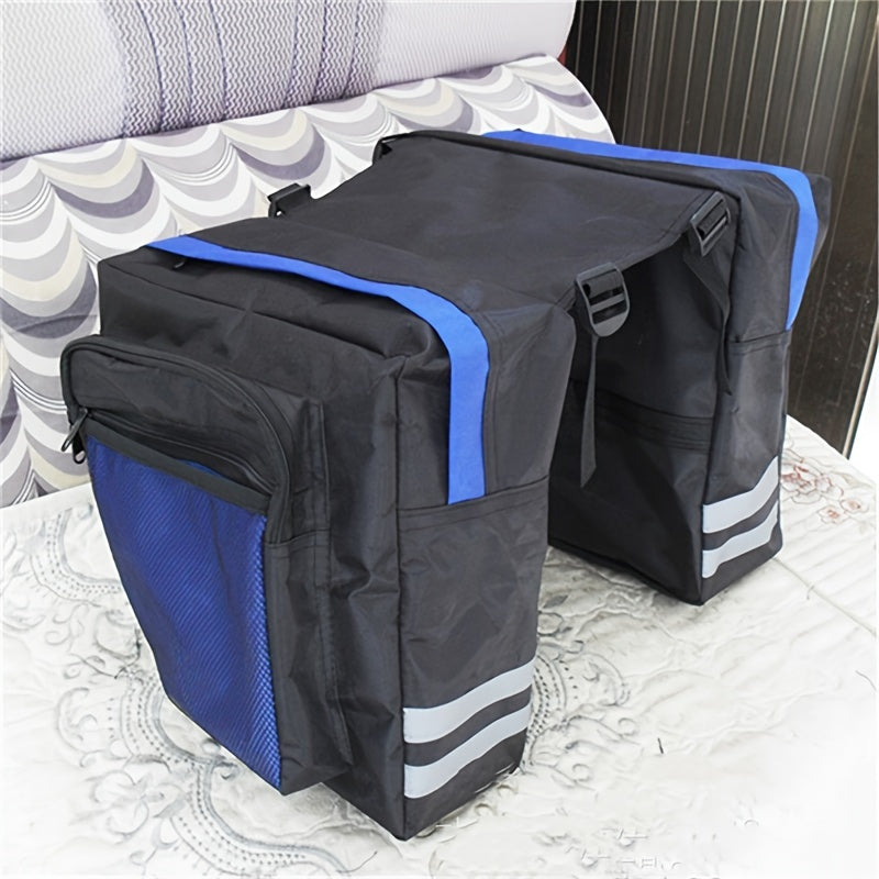 MTB Saddle Bag Rear Rack Luggage Double Seat Bag for Outdoor Cycling