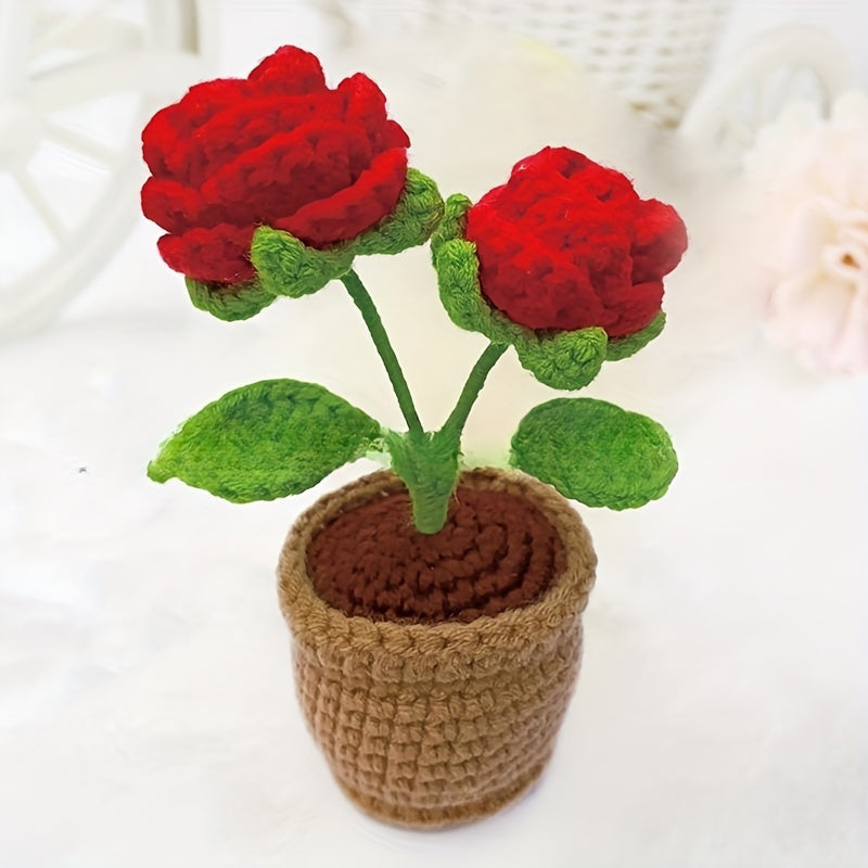 Beginner Crochet Kit: Roses Crochet Starter Set for Adults and Kids