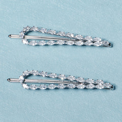 Rhinestone Pearl Hair Barrettes Clips Hairpin Decorative Accessory