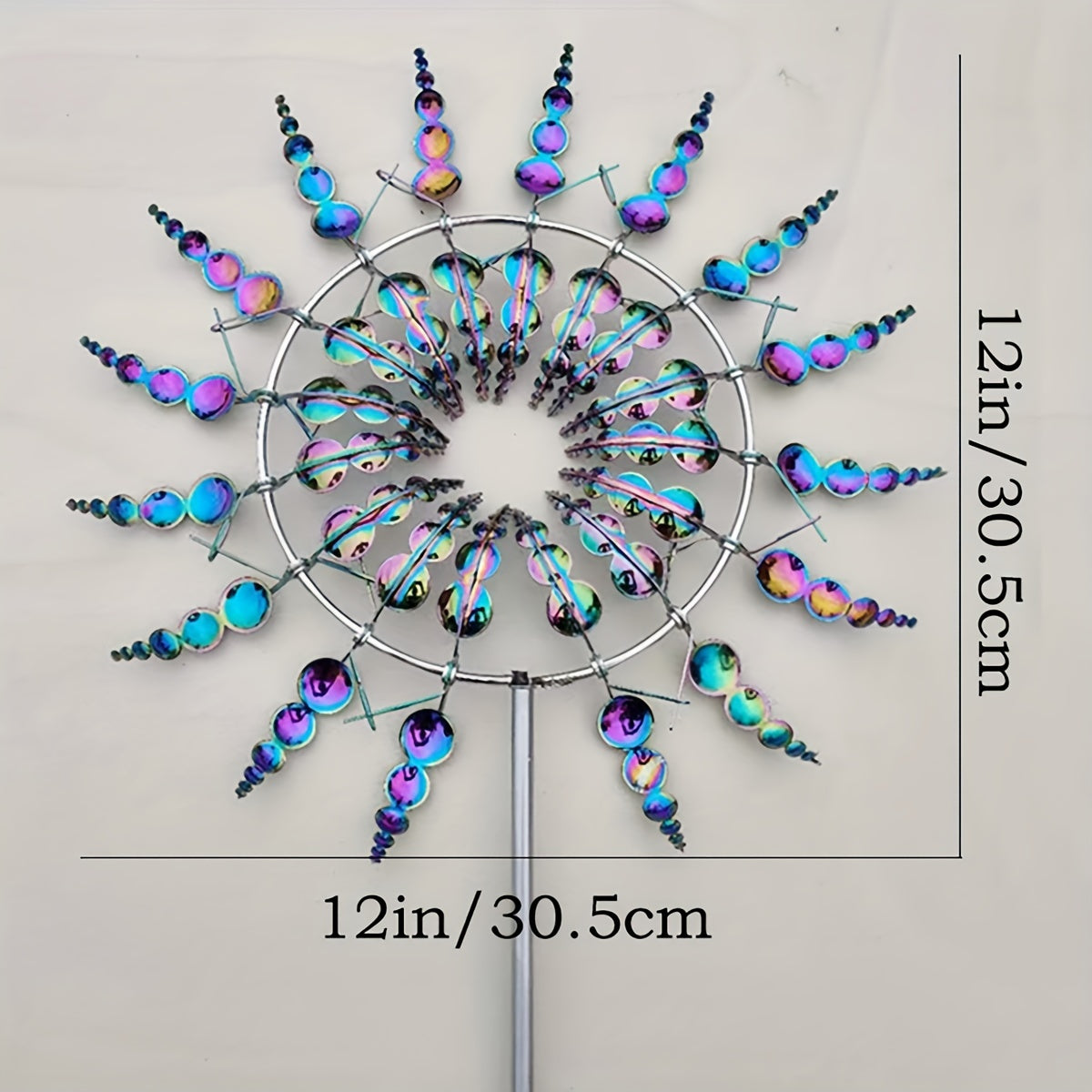 Metal Windmill Wind Catcher Garden Weather Vane Yard Decoration