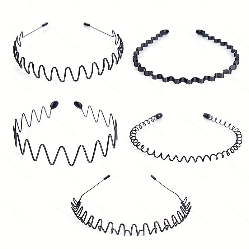 Iron Wave Headband Men's Women's Invisible Sports Hairpin Hair Accessories