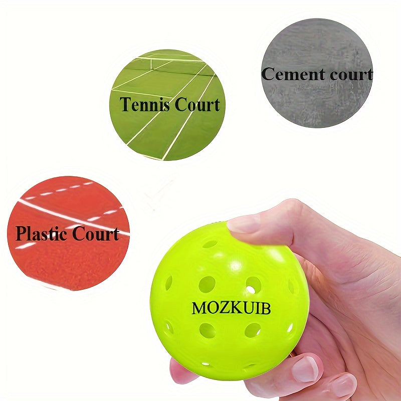 High Bounce Pickleball Set Of 3 USAPA Approved 40 Hole Balls