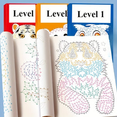 Intricate Designs Coloring Book with Number Connection Activity