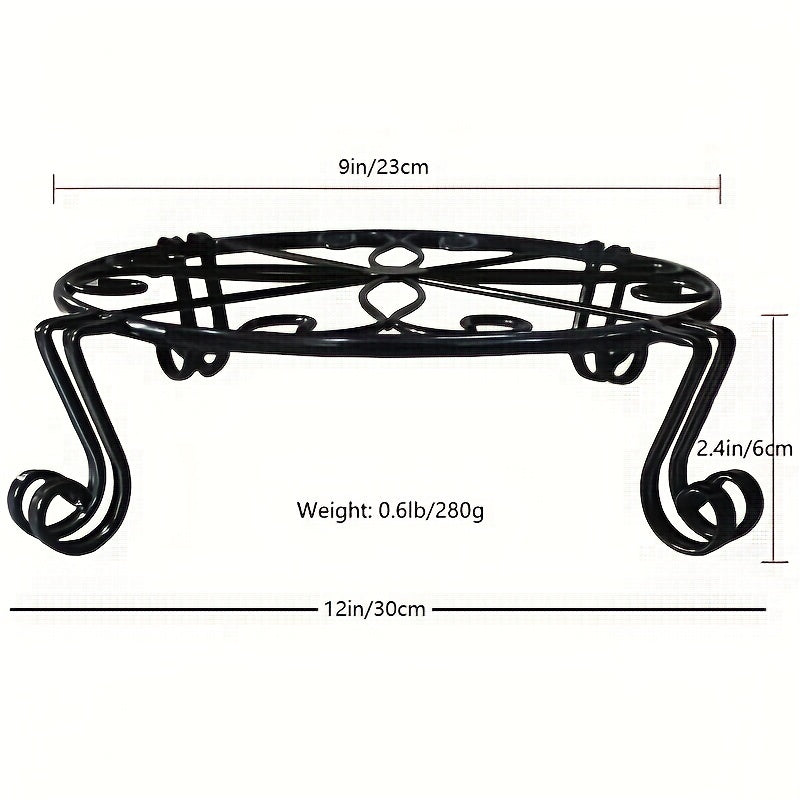 2pcs Plant Stand Flower Pot Holder Indoor Outdoor Metal Garden Rack Bronze