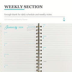 Academic Planner Weekly And Monthly Planner For Woman Daily Planner Calendar