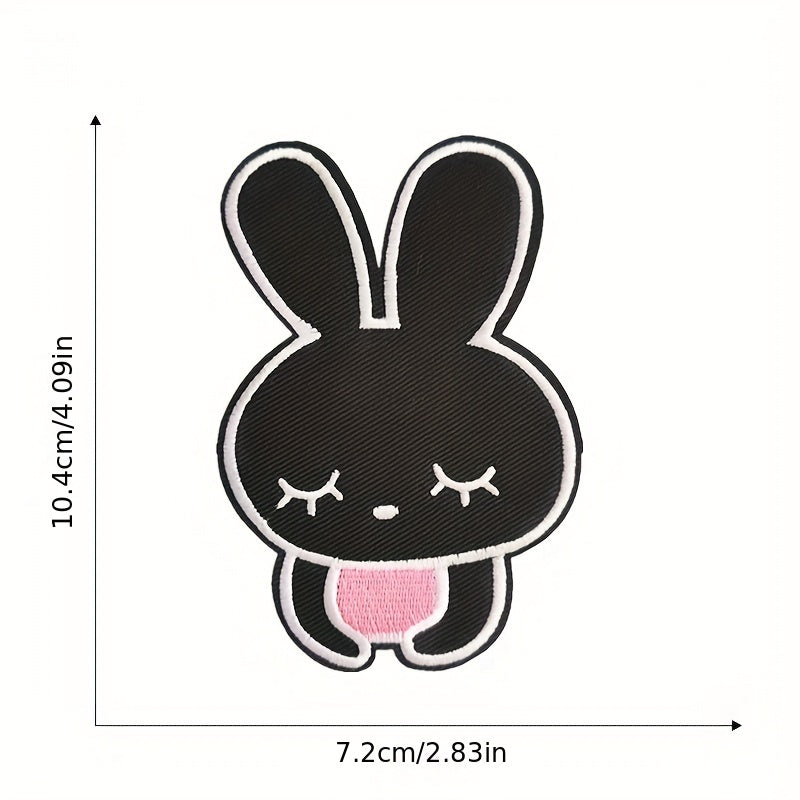 10pcs Cartoon Rabbit Iron On Patches For Girls