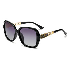 Oversized Polarized Sunglasses Women Rhinestone UV Protection