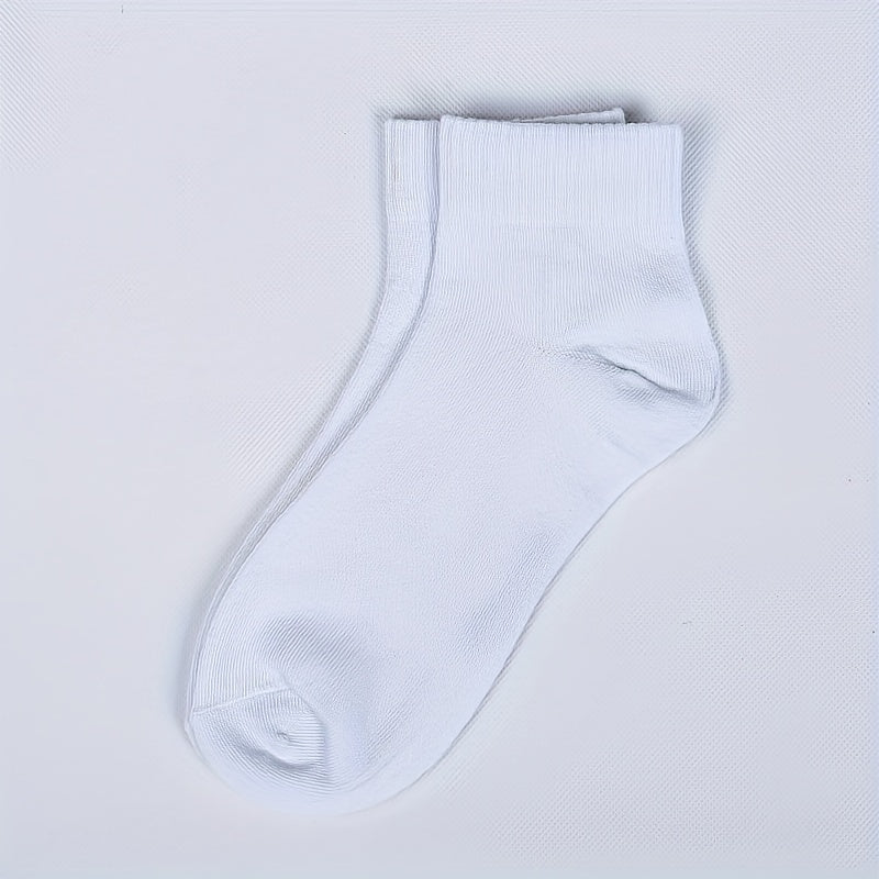 10 Pairs Women's Comfy Breathable Solid Socks All-match Stockings