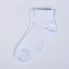 12 Pairs Solid Crew Socks Comfy & Breathable All Match Sports Socks Women