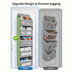 Over Door Hanging Closet Organizer Anti Tilt Storage Boxes Durable
