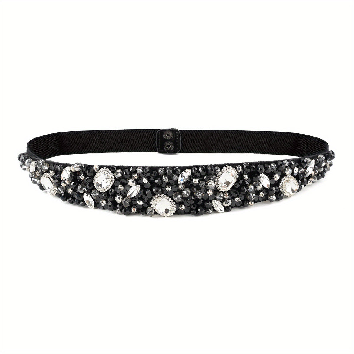 Boho Crystal Girdle Rhinestone Elastic Belt for Women